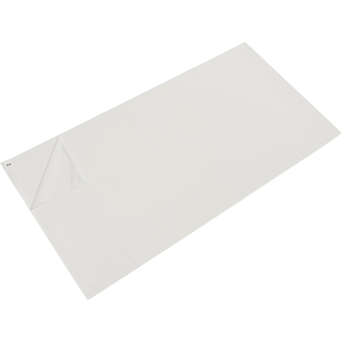 Tapis pelables de rechange pour salle blanche, &eacute;paisseur 1,57 mils, 1-1/2' la, 3' lo x Blanc Cam Industrial