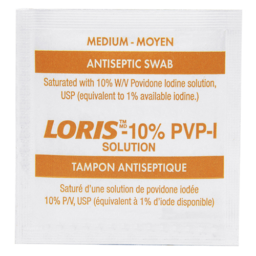 Traitement de pr&eacute;paration a&agrave; la povidone iod&eacute;e, Serviette, Antiseptique Cam Industrial