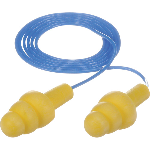 E-A-R Ultrafit Premolded Earplugs, Corded, Bulk - Polybag, 25 dB NRR, One-Size Cam Industrial