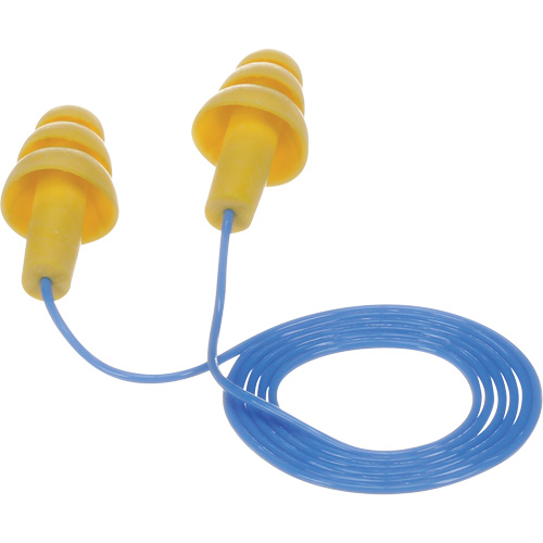 E-A-R Ultrafit Premolded Earplugs, Corded, Bulk - Polybag, 25 dB NRR, One-Size Cam Industrial
