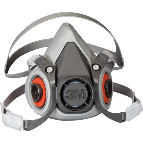 6000 Series Half Facepiece Reusable Respirator, Thermoplastic, Large Cam Industrial