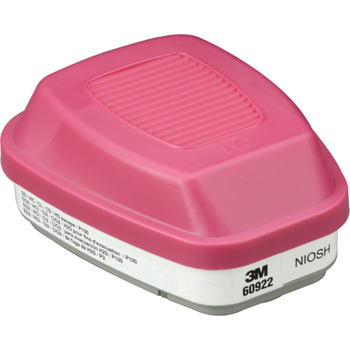 Cartouches pour respirateur s&eacute;rie 6000, Cartouche gaz/vapeur, Gaz acide/P100 Cam Industrial