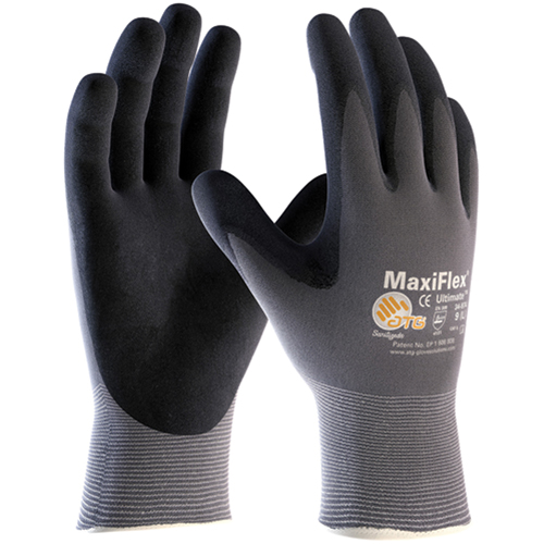 Gants MaxiFlex Ultimate ATG, 6/T-petit, R&ecirc;vetement Mousse de nitrile, Calibre 15, Enveloppe en Nylon Cam Industrial