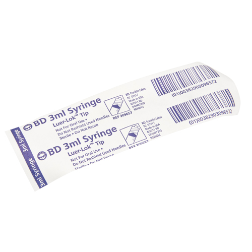 Syringe without Needle, 3 cc Cam Industrial