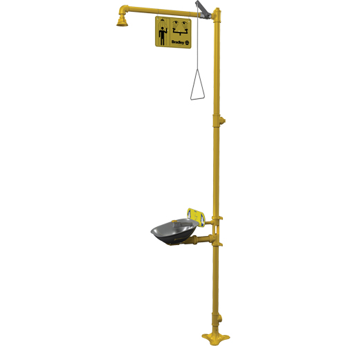 Combinaison de douche d'urgence & douche oculaire Halo Cam Industrial