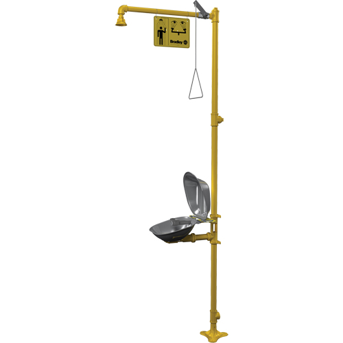 Halo Combination Emergency Shower & Eyewash Station Cam Industrial