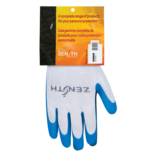Gants enduits tricot&eacute; sans couture en caoutchouc naturel, 7, R&ecirc;vetement Latex de caoutchouc, Calibre 10, Enveloppe en Polyester/Coton Cam Industrial