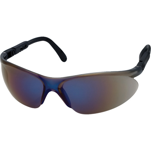 Lunettes de s&eacute;curit&eacute; CNC avec branches ajustables, Lentille Miroir bleu, Anti-&eacute;gratignures, ANSI Z87+/R&eacute;pond ou surpasse la norme CSA Z94.3 Cam Industrial