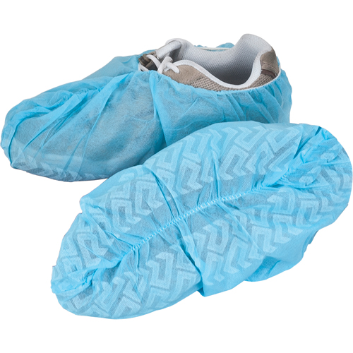 Shoe Covers, X-Large, Polypropylene, Blue Cam Industrial
