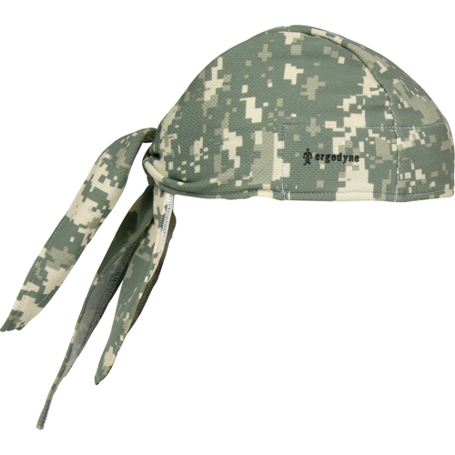 Chill-Its&reg; 6615 Cooling Dew Rags, Green Cam Industrial