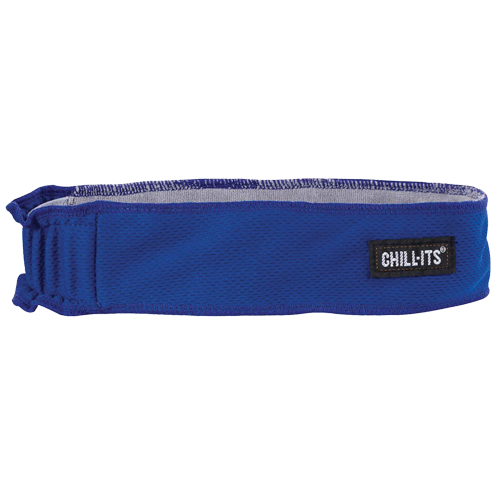 Chill-Its&reg; 6605 Cooling Headbands, Blue Cam Industrial
