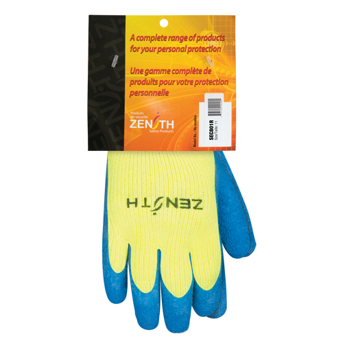 Gants haute visibilit&eacute; doubl&eacute;s d'acrylique de caoutchouc naturel, 2T-Grand, R&ecirc;vetement Latex de caoutchouc, Calibre 7, Enveloppe en Acrylique Cam Industrial