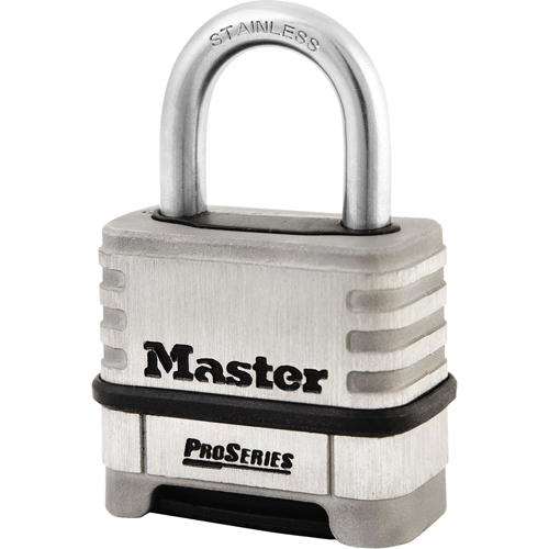 Cadenas &agrave; combinaison ProSeries, Argent, Acier inoxydable, Largeur de 2-1/4" Cam Industrial