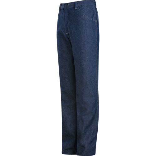Pantalons en denim coupe d&eacute;tendue r&eacute;sistants aux flammes, 32, x 37, Bleu, 18 cal/cm² Cam Industrial