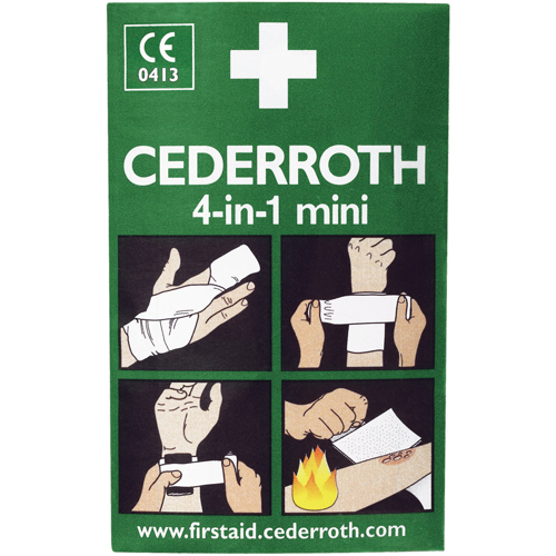 Cederroth 4-in-1 Bloodstopper, 5" L x 3" W Cam Industrial
