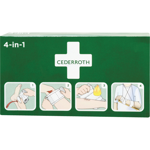 Coagulant 4-dans-1 cederroth, 9" lo x 5-1/2" la Cam Industrial