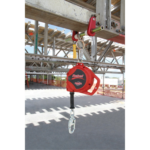 Cordage de s&eacute;curit&eacute; autor&eacute;tractable Rebel, 33', Acier galvanis&eacute;, Pivotant Cam Industrial