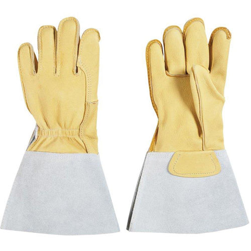Welding Gloves, Grain Cowhide, Size Small Cam Industrial