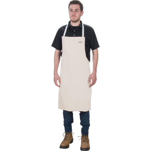 Apron, Cotton, 36" L x 29" W, Natural Cam Industrial
