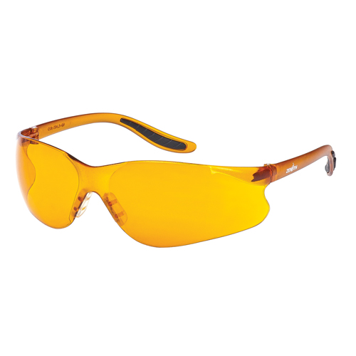 Z500 Series Safety Glasses, Orange Lens, Anti-Scratch, ANSI Z87+/Meets/Exceeds CSA Z94.3 Cam Industrial
