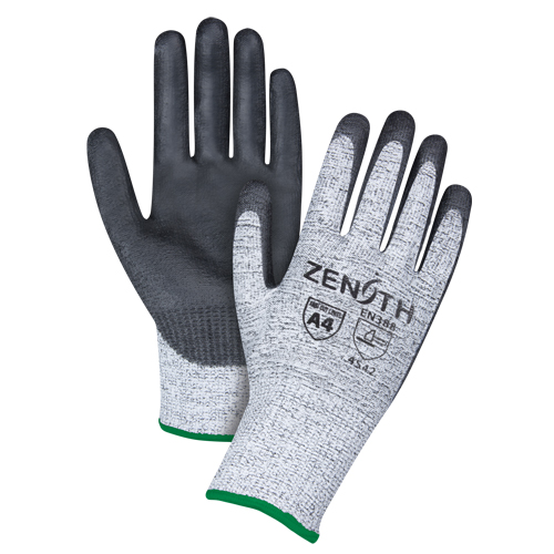 Seamless Stretch Cut-Resistant Gloves, Size Medium/8, 13 Gauge, Polyurethane Coated, HPPE Shell, ANSI/ISEA 105 Level 4/EN 388 Level 5 Cam Industrial