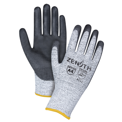 Seamless Stretch Cut-Resistant Gloves, Size 2X-Large/11, 13 Gauge, Polyurethane Coated, HPPE Shell, ANSI/ISEA 105 Level 4/EN 388 Level 5 Cam Industrial