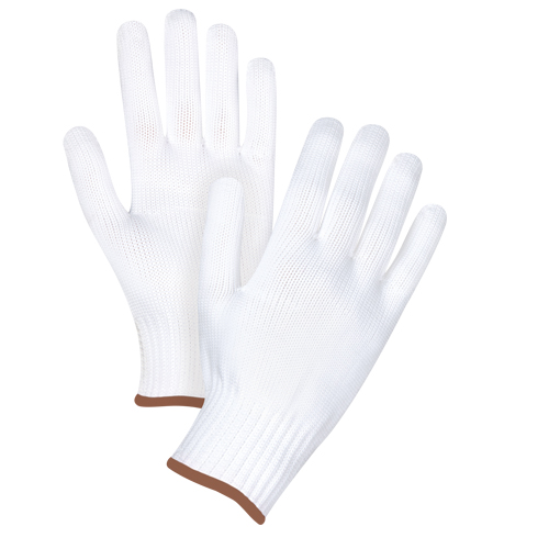 Seamless String Knit Gloves, Polyester, 10 Gauge, Large Cam Industrial