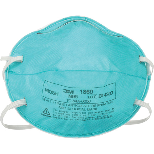 1860 Particulate Healthcare Respirator, N95, NIOSH Certified Cam Industrial