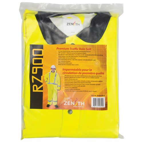 Imperm&eacute;able pour la circulation de premi&egrave;re qualit&eacute; RZ900, Polyester/PVC, Moyen, Jaune lime Cam Industrial