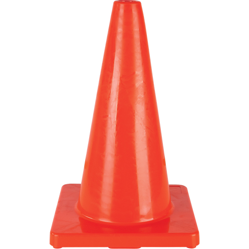 C&ocirc;ne de couleur pour la signalisation, 18", Orange Cam Industrial