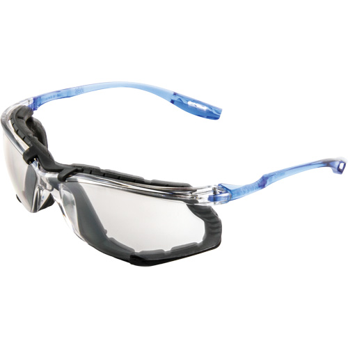 Lunettes de s&eacute;curit&eacute; avec joint en mousse Virtua, Lentille Miroir int&eacute;rieur/ext&eacute;rieur, Antibu&eacute;e, ANSI Z87+/R&eacute;pond ou surpasse la norme CSA Z94.3 Cam Industrial
