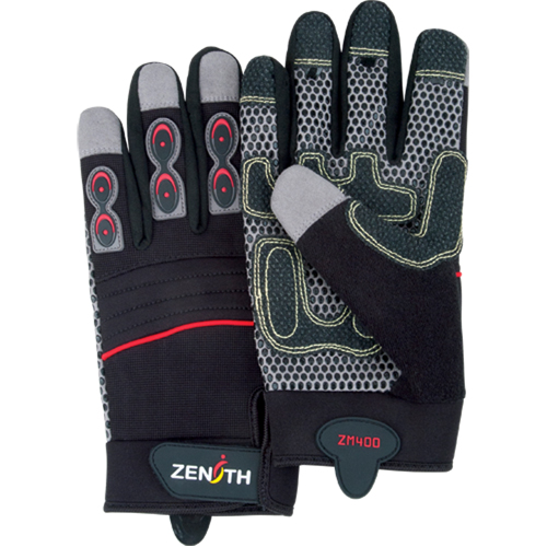 Gants pour m&eacute;canicien ZM400 de premi&egrave;re qualit&eacute;, Paume Synth&eacute;tique, Taille 2T-Grand Cam Industrial