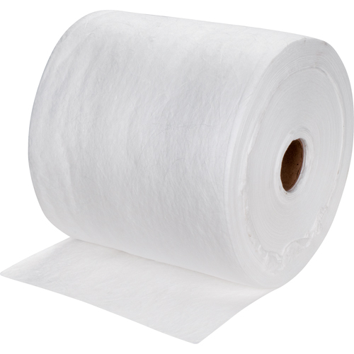 Premium Meltblown Sorbent Rolls, Mediumweight, 150' L x 15" W, 20 gal. Absorbancy Cam Industrial