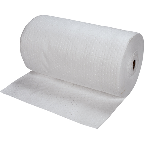 Premium Bonded Sorbent Rolls, Mediumweight, 150' L x 30" W, 40 gal. Absorbancy Cam Industrial