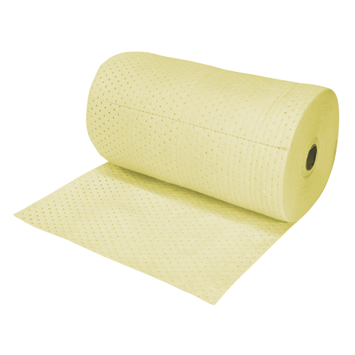 Premium Fine Fibre Sorbent Rolls, Heavyweight, 150' L x 15" W, 50 gal. Absorbancy Cam Industrial