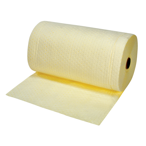 Premium Bonded Sorbent Pads, Heavyweight, 150' L x 30" W, 50 gal. Absorbancy Cam Industrial