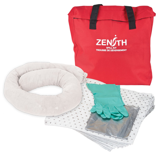 Trousse &eacute;conomique de lutte contre les d&eacute;versements, Huile seulement, Sac, Absorbance de 5 gal. US Cam Industrial