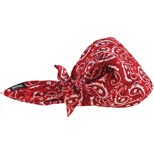 Bandeaux en triangle 6710CT de refroidissement en tissu de serviette Chill-Its, Rouge Cam Industrial
