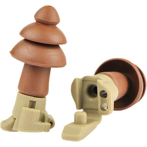 Bouchons d'oreilles BattlePlugs Impulse, Sans cordon, Paire - Boîtier en plastique, 24 dB NRR, Grand Cam Industrial