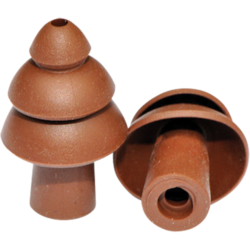 Embouts de rechange pour bouchons d'oreilles BattlePlugs, Sans cordon, Vrac - Sac en poly, 24 dB NRR, Grand Cam Industrial