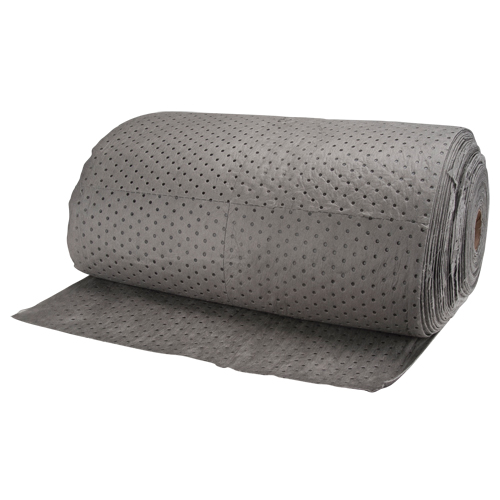 High Traffic Sorbents, Lightweight, 150' L x 30" W, 40 gal. Absorbancy Cam Industrial
