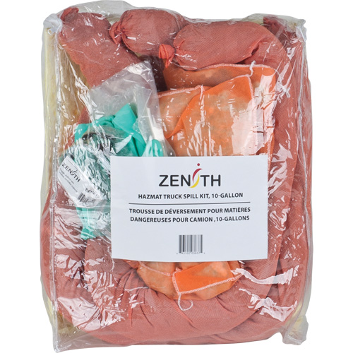 Trousse de lutte contre les d&eacute;versements de premi&egrave;re qualit&eacute; pour camion, Mati&egrave;res dangereuses, Sac, Absorbance de 10 gal. US Cam Industrial