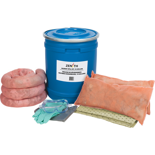 Trousse de lutte contre les d&eacute;versements pour camion, Mati&egrave;res dangereuses, Baril, Absorbance de 10 gal. US Cam Industrial