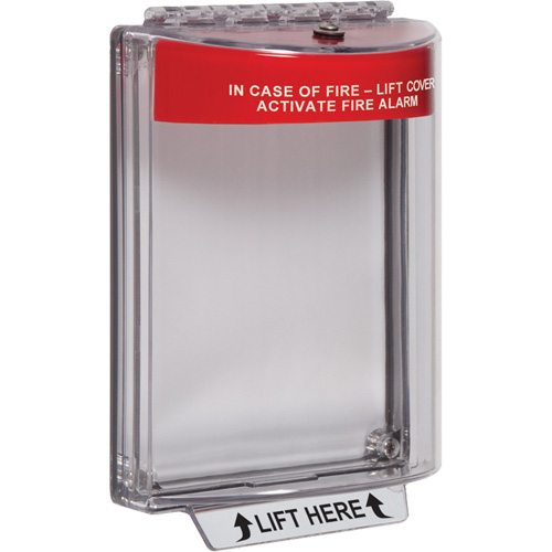 Couvercles pour alertes d'incendie Universal Stopper, Encastr&eacute; Cam Industrial