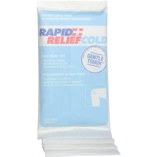 Instant Compress Packs With Self-Adhering Compression Wrap, Cold, Single Use, 6" x 9" Cam Industrial