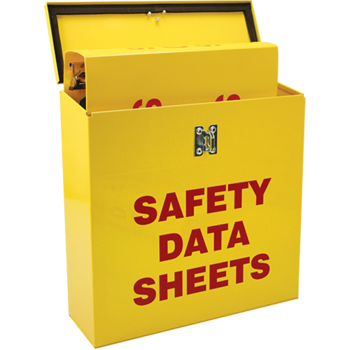 Boîte pour documents de s&eacute;curit&eacute; pour le chantier, Anglais, Compris reliures Cam Industrial