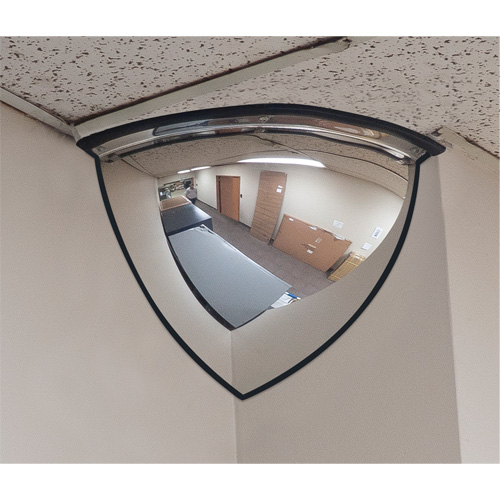 90° Dome Mirror, Quarter Dome, Open Top, 20" Diameter Cam Industrial