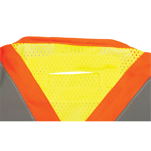 CSA Compliant High Visibility Surveyor Vest, High Visibility Lime-Yellow, Medium, Polyester Cam Industrial