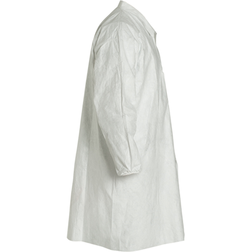Lab Coat, Tyvek&reg; 400, White, Medium Cam Industrial