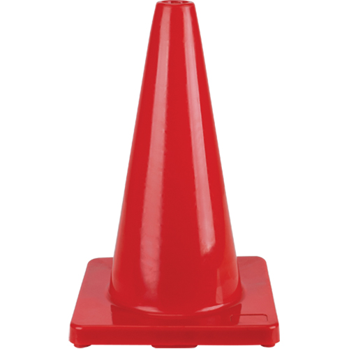 C&ocirc;ne de couleur pour la signalisation, 18", Rouge Cam Industrial